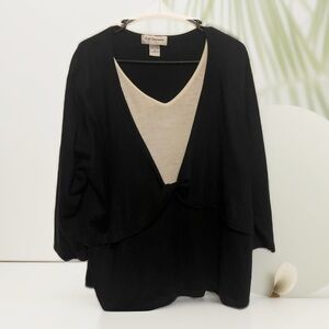 C.D. Daniels Black Blouse